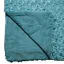 Plaid "Bouclette" in finta pelliccia Blu tempesta, 120x160 cm Blu tempesta