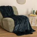 Plaid in flanella Blu Egeo, 180x230 cm Blu Egeo