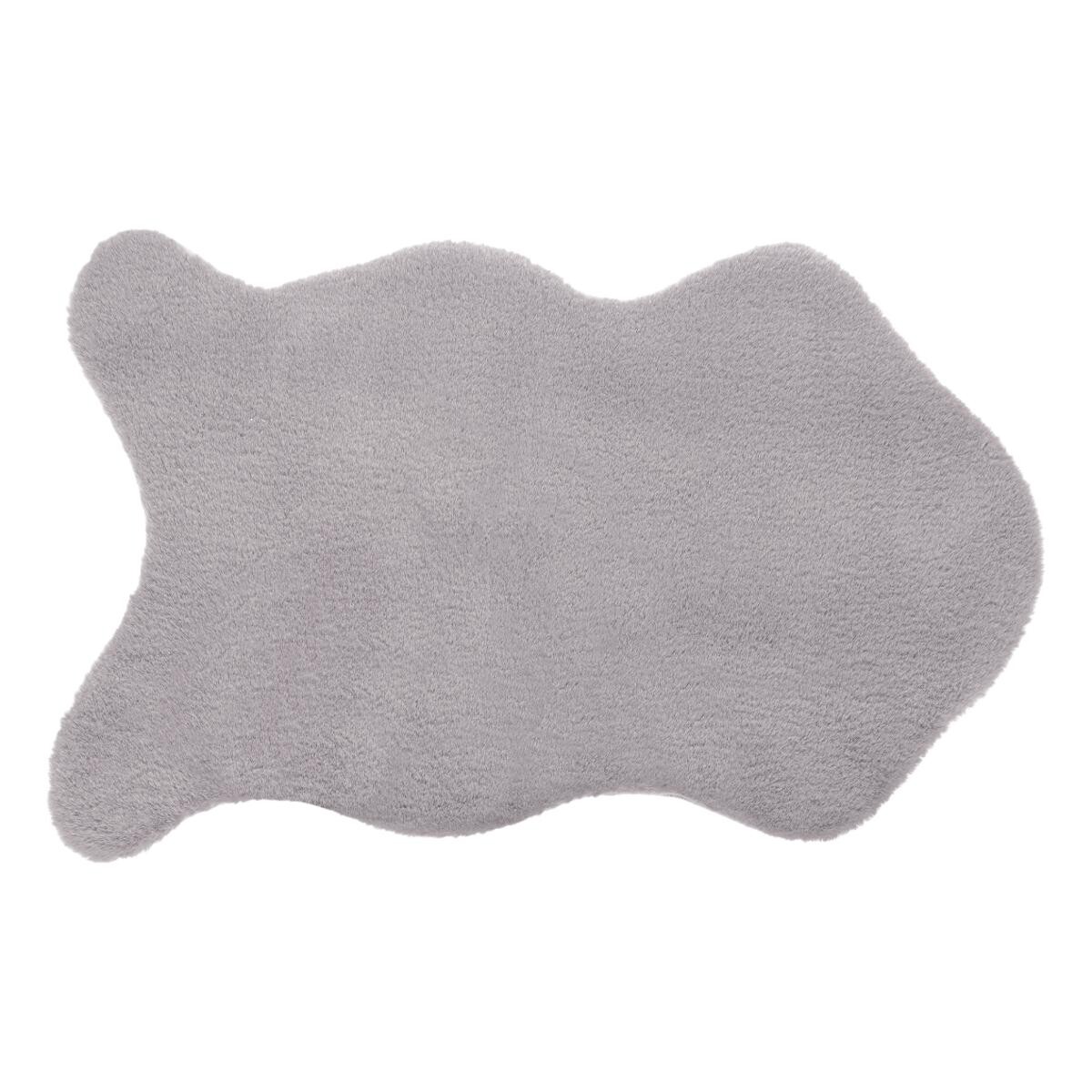 Tappeto effetto pelliccia Grigio, 60x90 cm Grigio