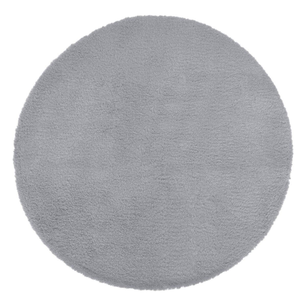 Tappeto effetto pelliccia "Couka" Grigio, Ø 80 cm Grigio
