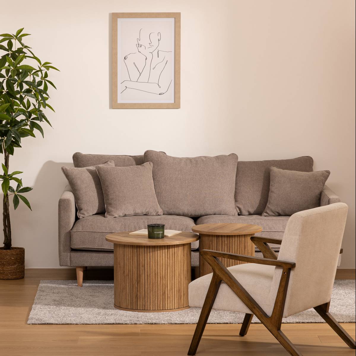 Tela incorniciata 'Volto' 50x70 cm Modello 1