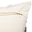 Cuscino "R.O.W." Bianco avorio, 45x45 cm Grigio ardesia