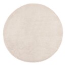 Tappeto effetto pelliccia "Couka" Bianco avorio, D.80 cm Bianco avorio