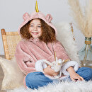 Coperta con maniche "Unicorno" Rosa, da 3 a 10 anni Rosa