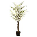 Ciliegio bianco artificiale Bianco, H.200 cm Bianco