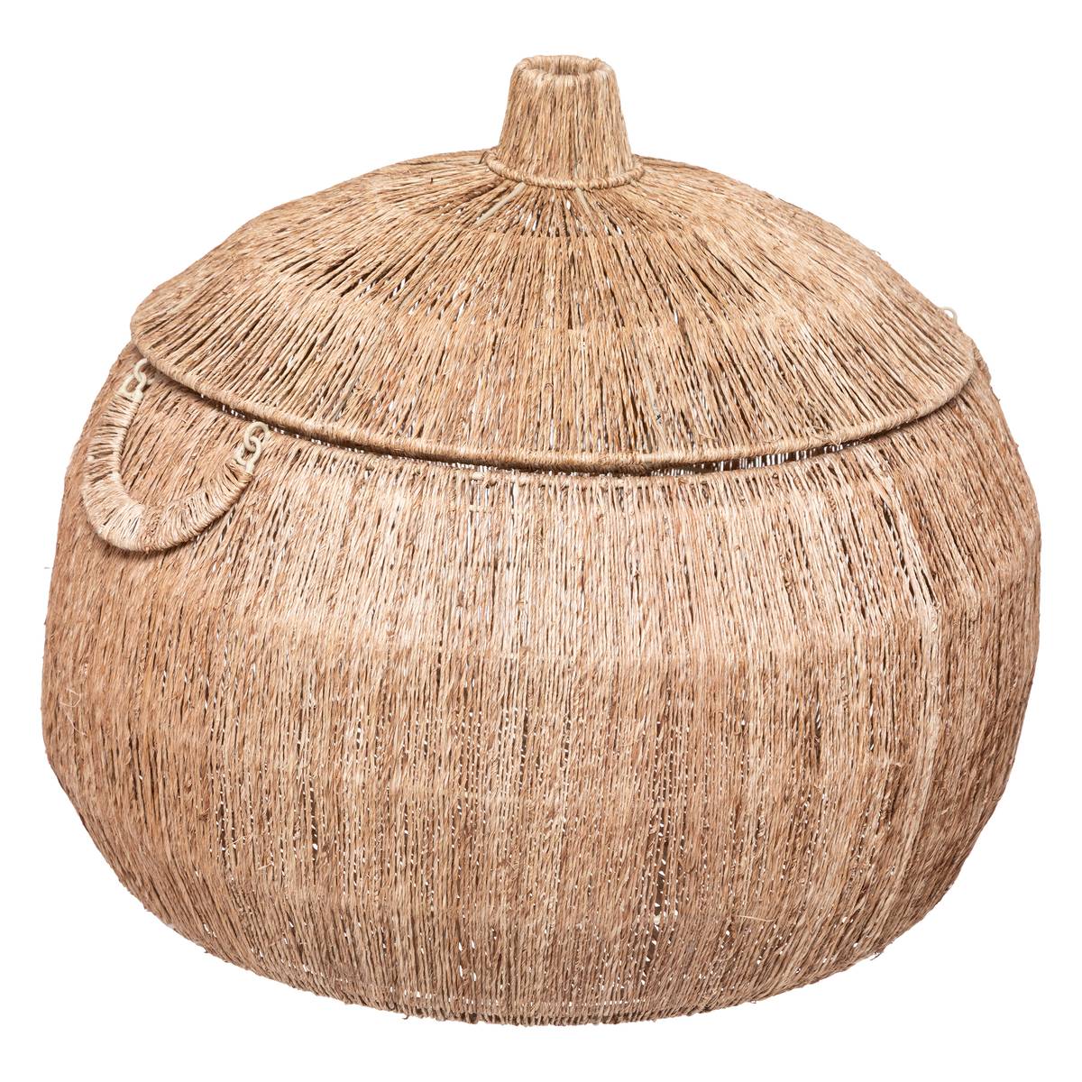 Set di 2 ceste rotonde "Balaya" L.44/54 cm Beige