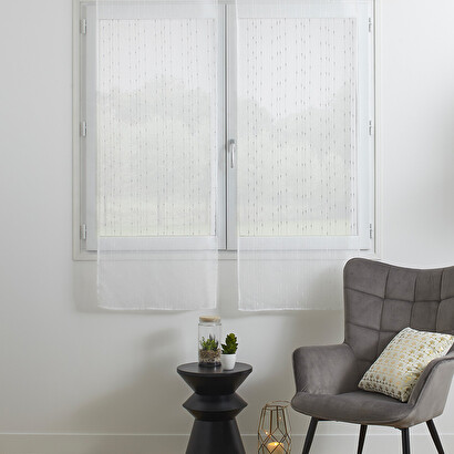 Set di 2 tende "anissa" bianco, 60x160 cm