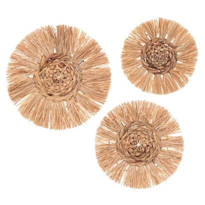 Set di 3 decorazioni murali "velina" d.25/30/36 cm