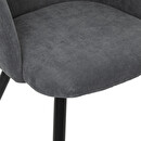 Poltrona "Celeste" Velluto a coste, Grigio Grigio