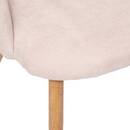 Sedia "Celeste" Effetto velluto a coste, Beige Beige / Marrone