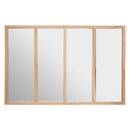 Specchio da officina "Nae" 116x76 cm Beige