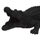 Statuetta coccodrillo Nero, H.30 cm Nero