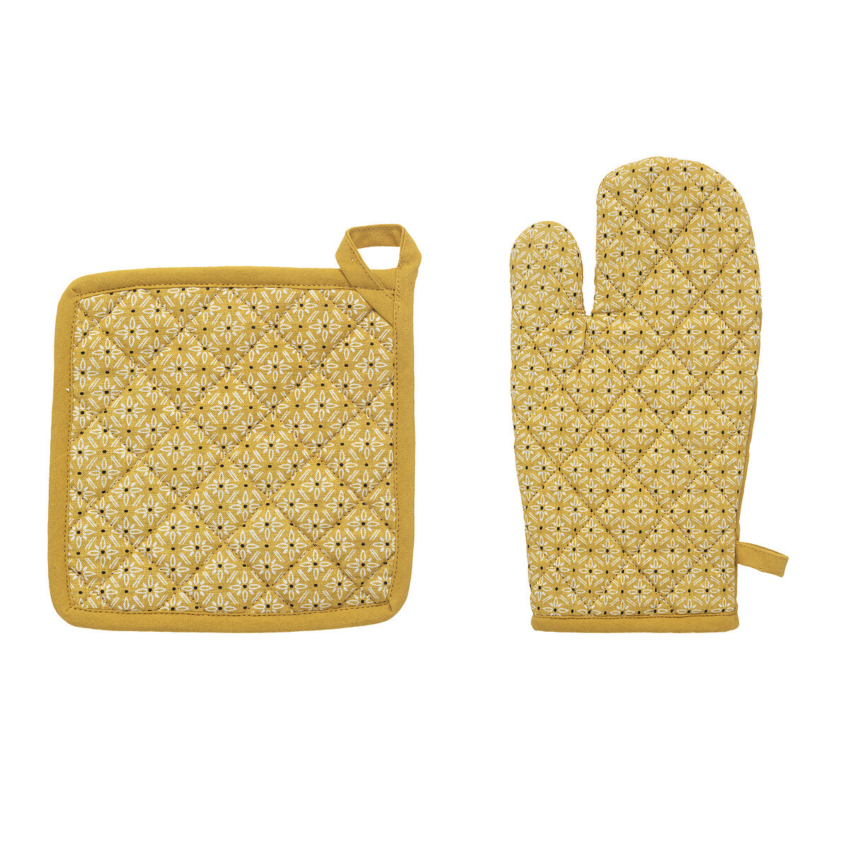 Guanto, presina "Paty" Giallo senape, H.20 cm Giallo senape