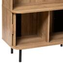 Libreria 2 ante "Colva" Effetto rovere, 80x180 cm Legno naturale