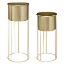 Set di 2 vasi "Artifice" Dorato Oro