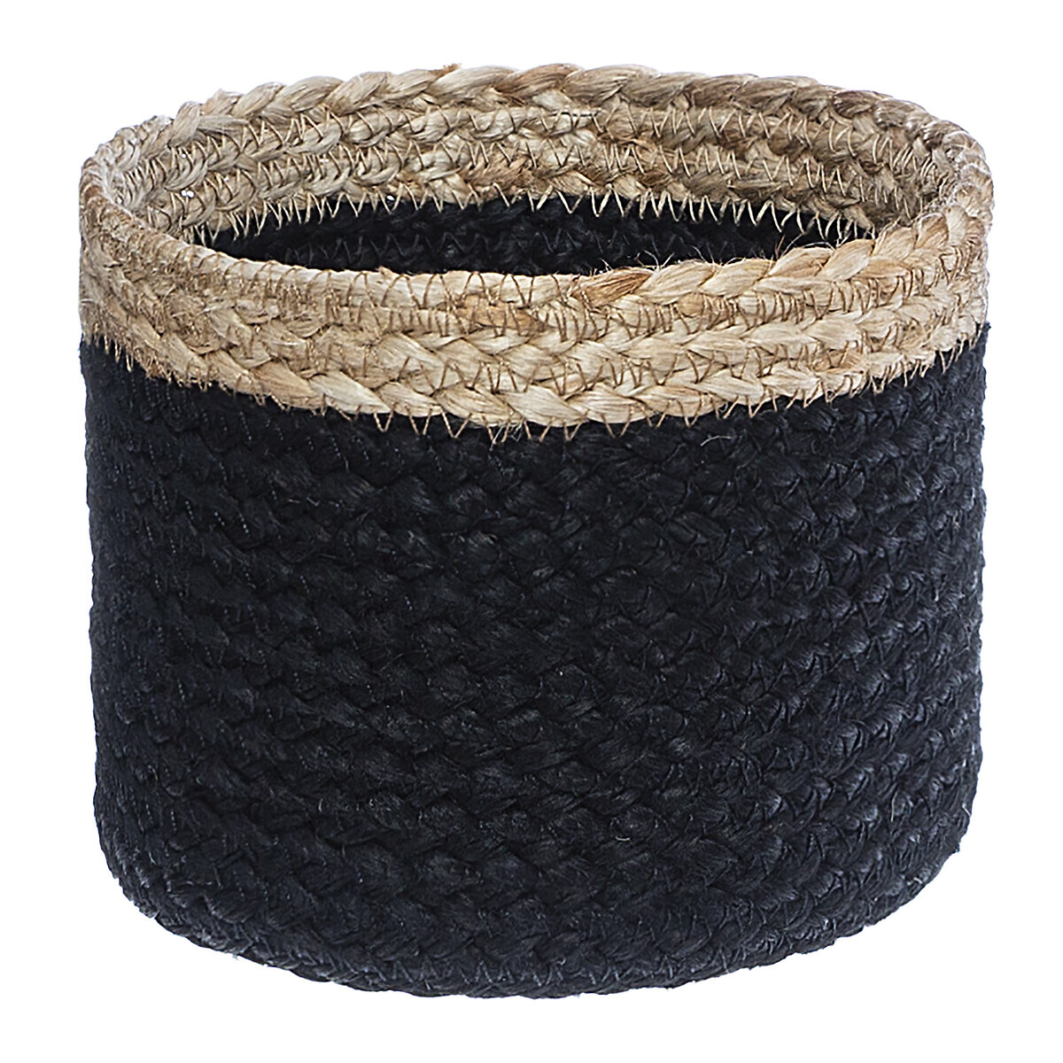 Set di 3 cesti, juta Nero, D.11/16/19 cm Nero