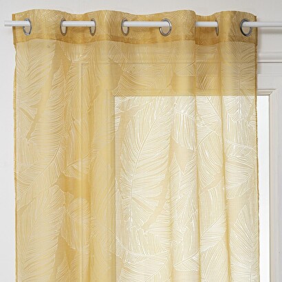 Tenda velo "devo" giallo senape, 140x240 cm
