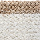 Set di 3 cesti, juta Bianco, D.11/16/19 cm Bianco