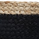 Set di 3 cesti, juta Nero, D.11/16/19 cm Nero