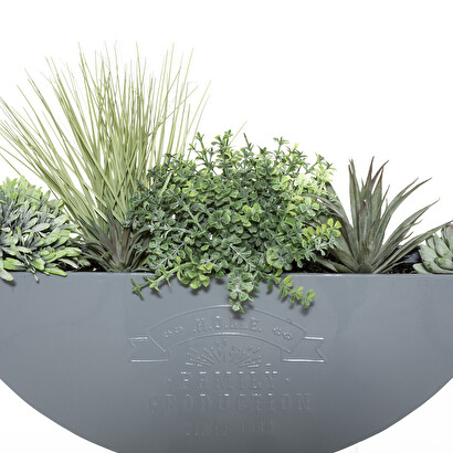 Sospensione di 4 piante artificiali "house" in vaso d.44 cm