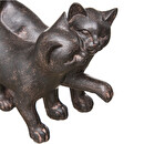 Statuetta "Coppia di Gattini" H.15 cm Marrone