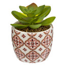 Pianta artificiale Vaso in porcellana, H.9 cm Modello 1
