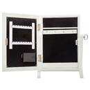 Armadio portagioie LED, legno Bianco, 26x35 cm Bianco