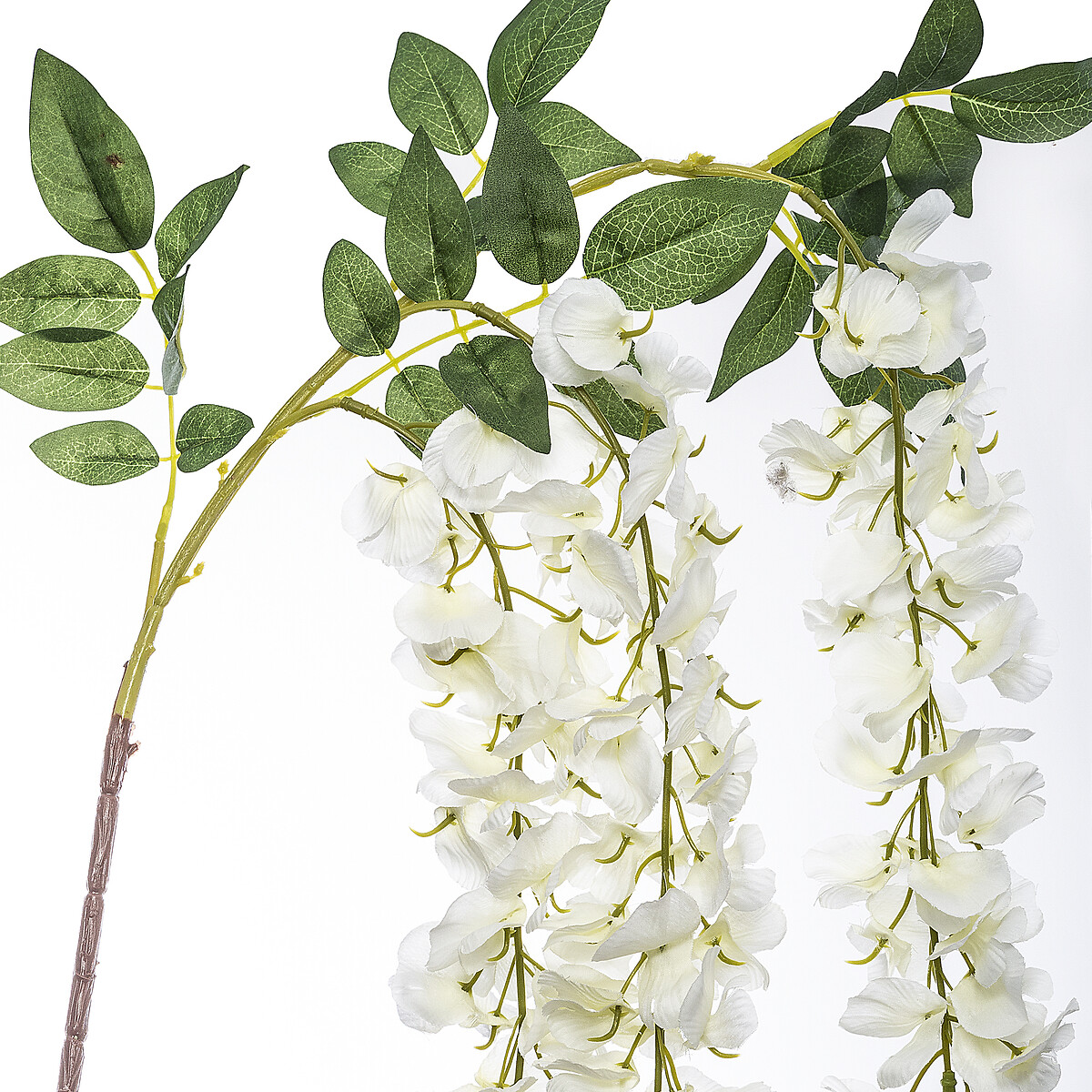Stelo di glicine artificiale Bianco, H.130 cm Bianco