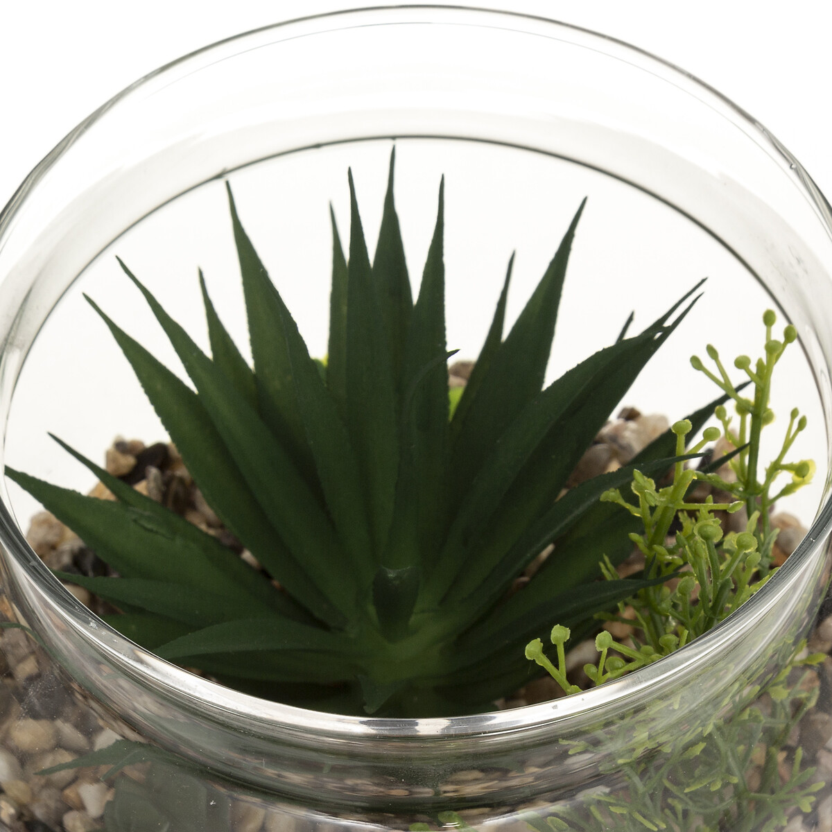 Pianta artificiale per terrario Vaso di vetro, H.17,5 cm Trasparente