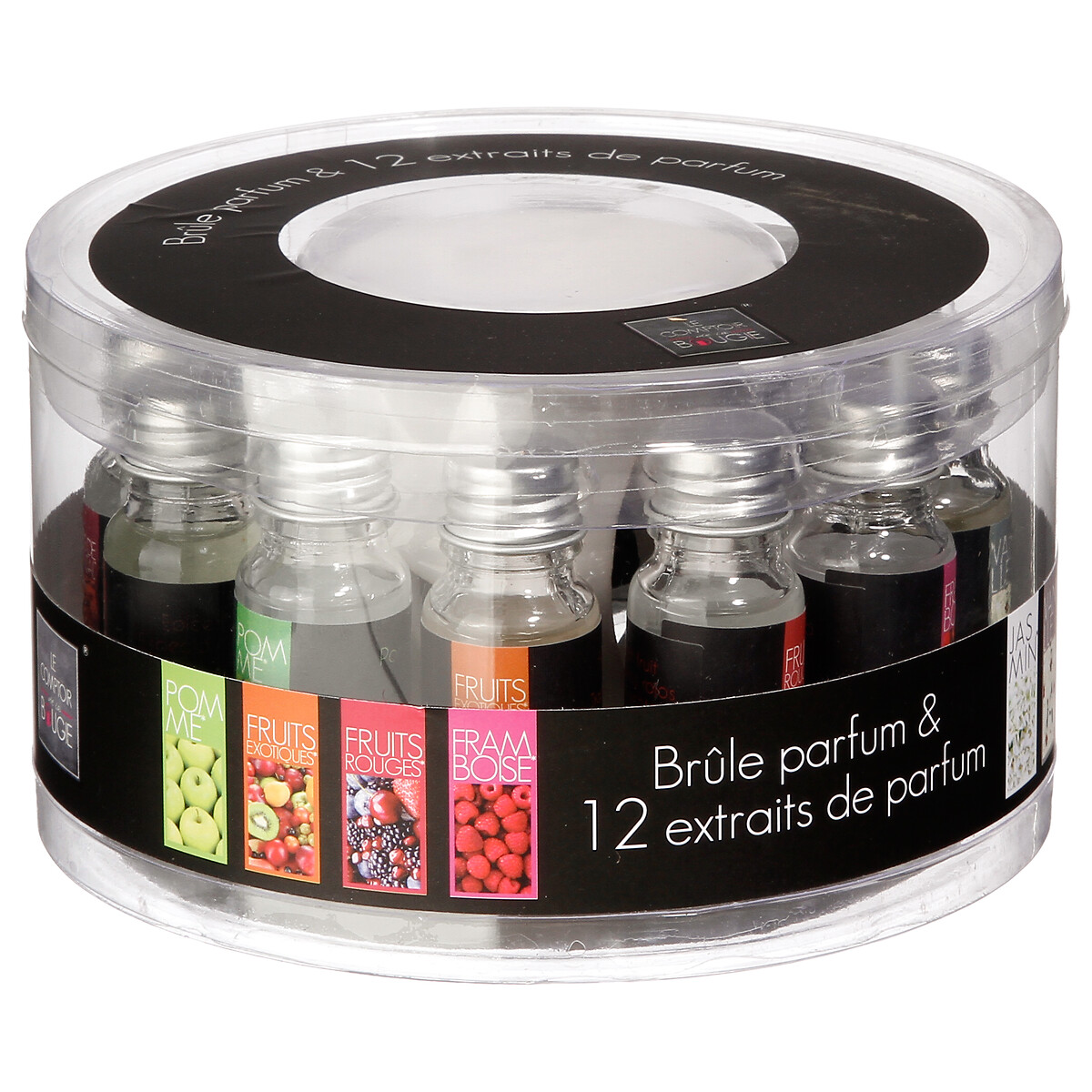 Bruciaessenze con 12 oli Trasparente, 10ml Trasparente