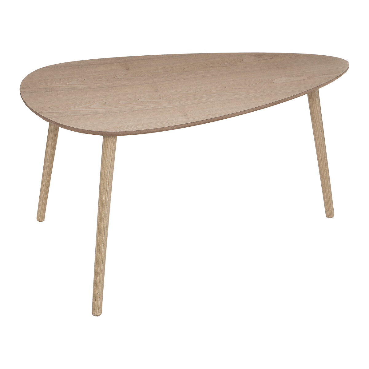 Tavolini impilabili "Mileo" Pino, L.88/98 cm Legno naturale