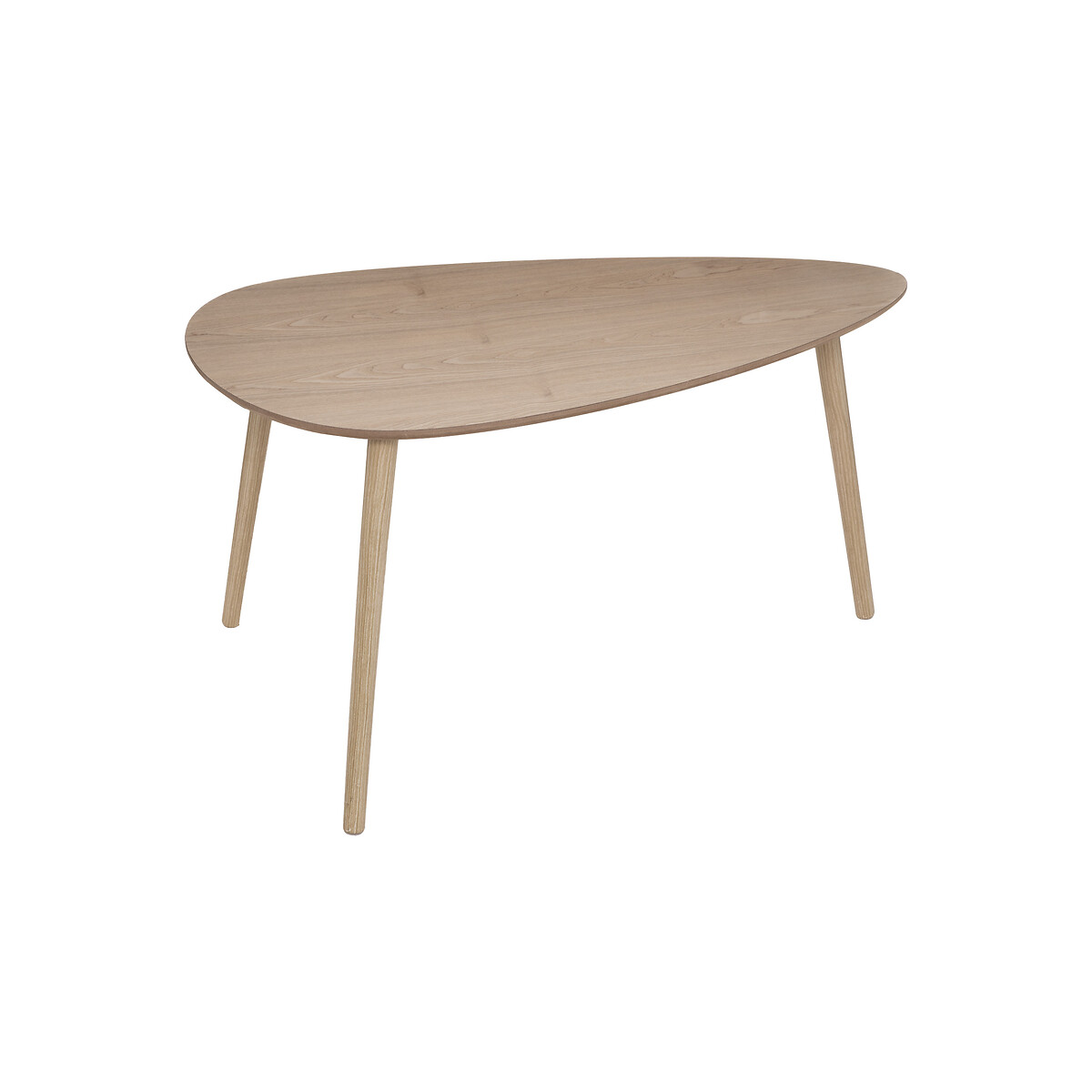 Tavolini impilabili "Mileo" Pino, L.88/98 cm Legno naturale
