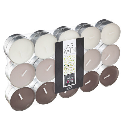 Set di 30 candele profumate gelsomino, 350g