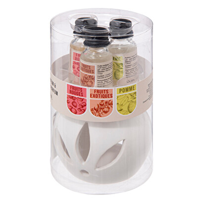 Bruciaessenze con 3 oli frutti, 10ml