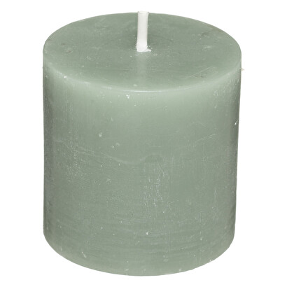 Set di 4 candele rustiche "olia" verde eucalipto, 60g