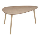 Tavolini impilabili "Mileo" Pino, L.88/98 cm Legno naturale
