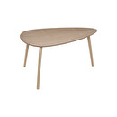 Tavolini impilabili "Mileo" Pino, L.88/98 cm Legno naturale