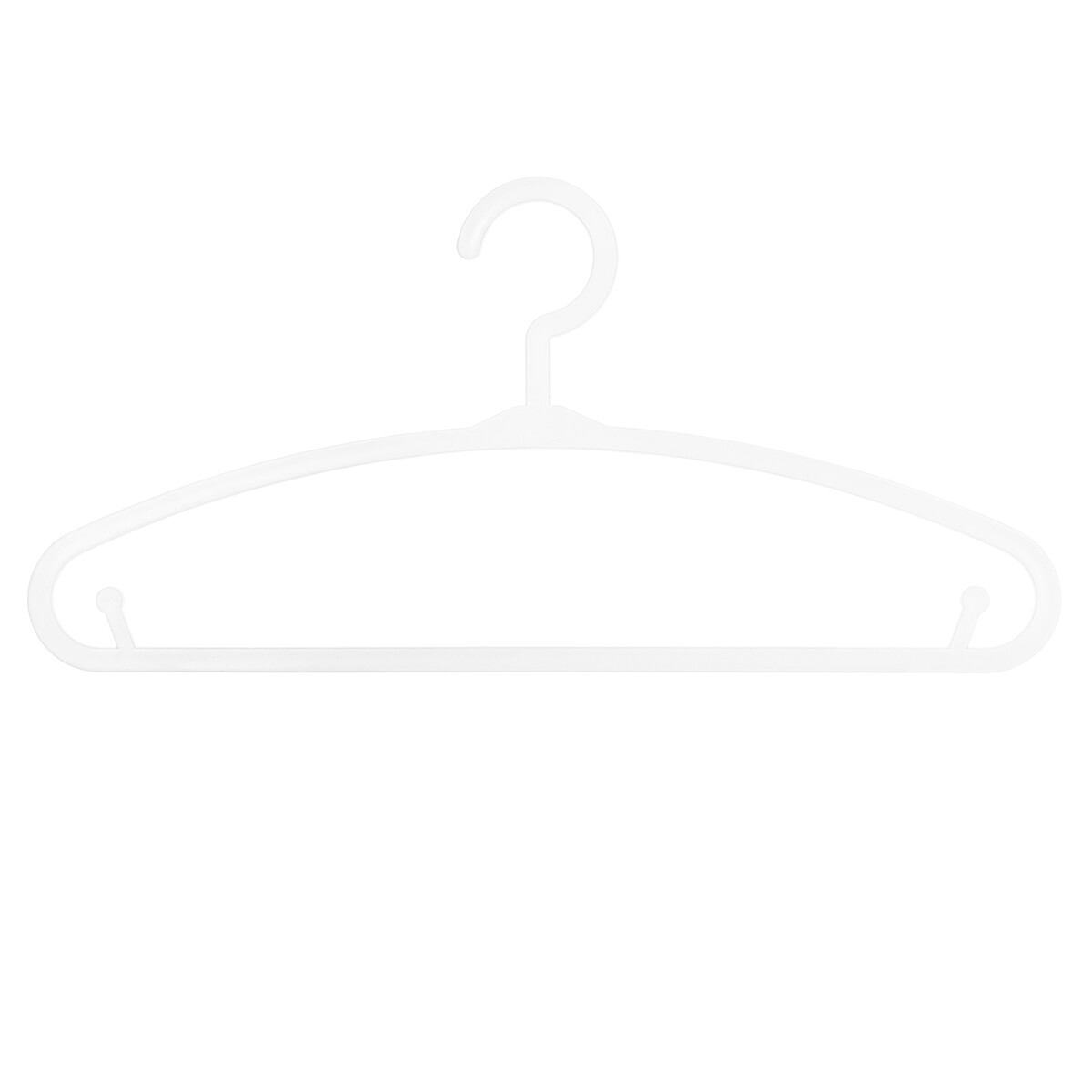 Set di 6 appendiabiti per bambini Bianco, Plastica Bianco