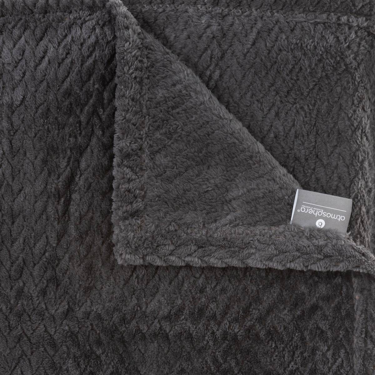 Plaid in flanella intrecciata 125x150 cm Blu anatra