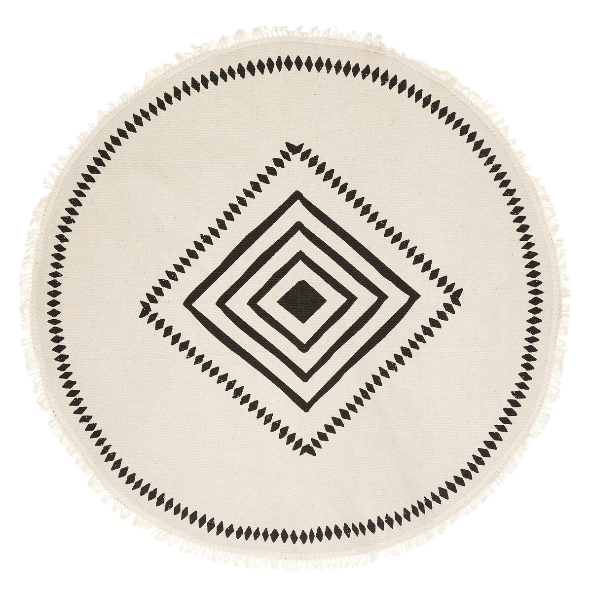 Tappeto in cotone stampato D.90 cm Modello 1