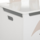 Baule per bambini "Volpe" Bianco, 53x54,5 cm Bianco