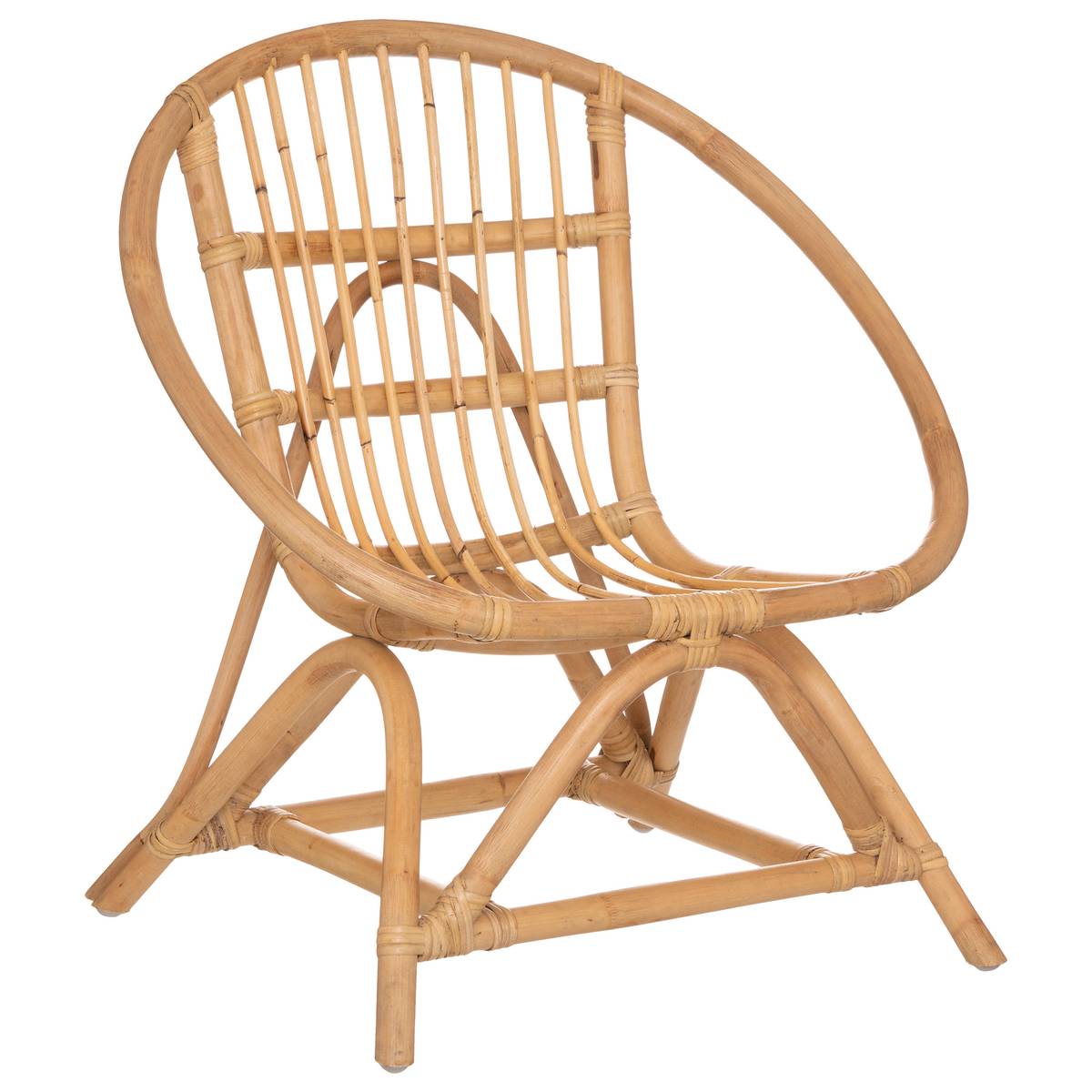 Poltrona per bambini "Léo" Rattan Legno naturale