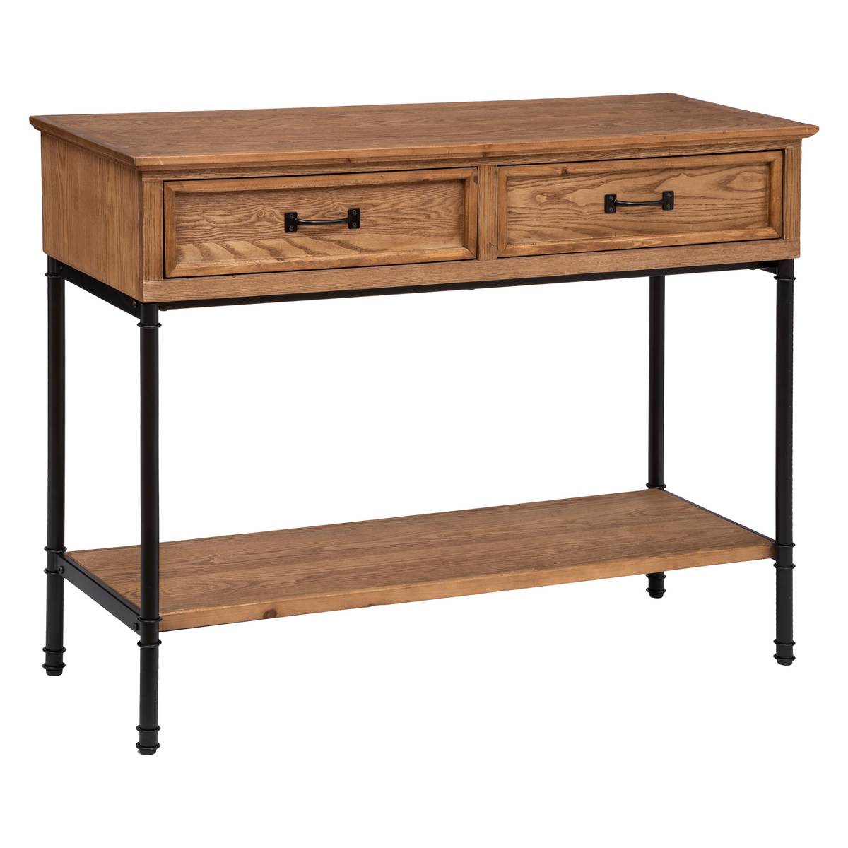 Consolle con 2 cassetti "Danik" L.110 cm Marrone