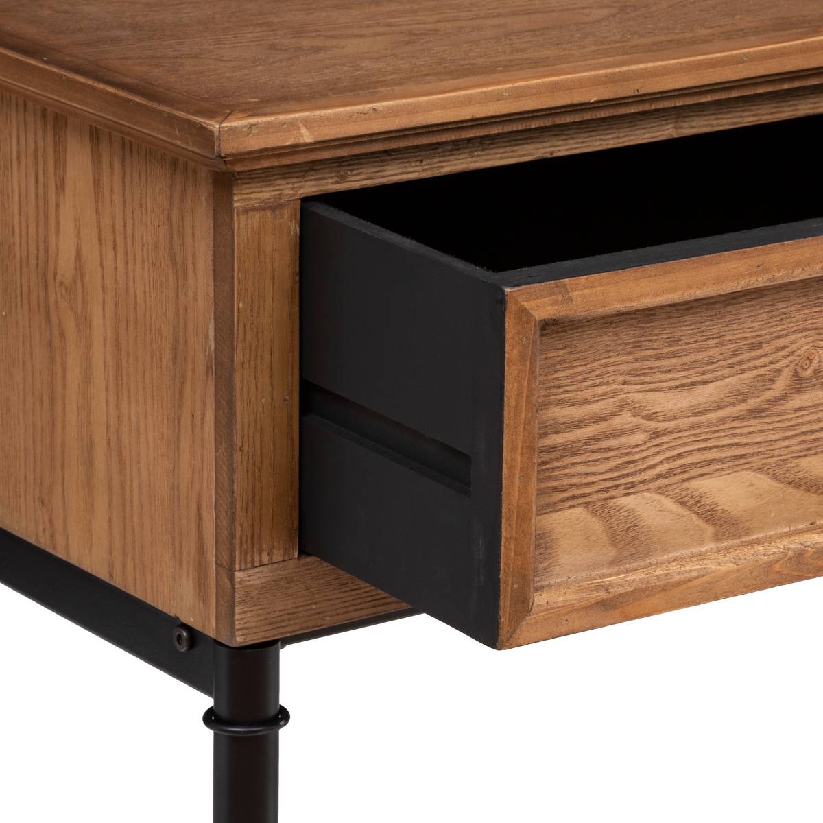 Consolle con 2 cassetti "Danik" L.110 cm Marrone
