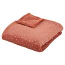 Plaid "Berlingot" Flanella Rosa terracotta, 75x100 cm Rosa terracotta