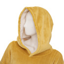 Coperta con cappuccio e maniche Giallo senape, L-XL Giallo senape