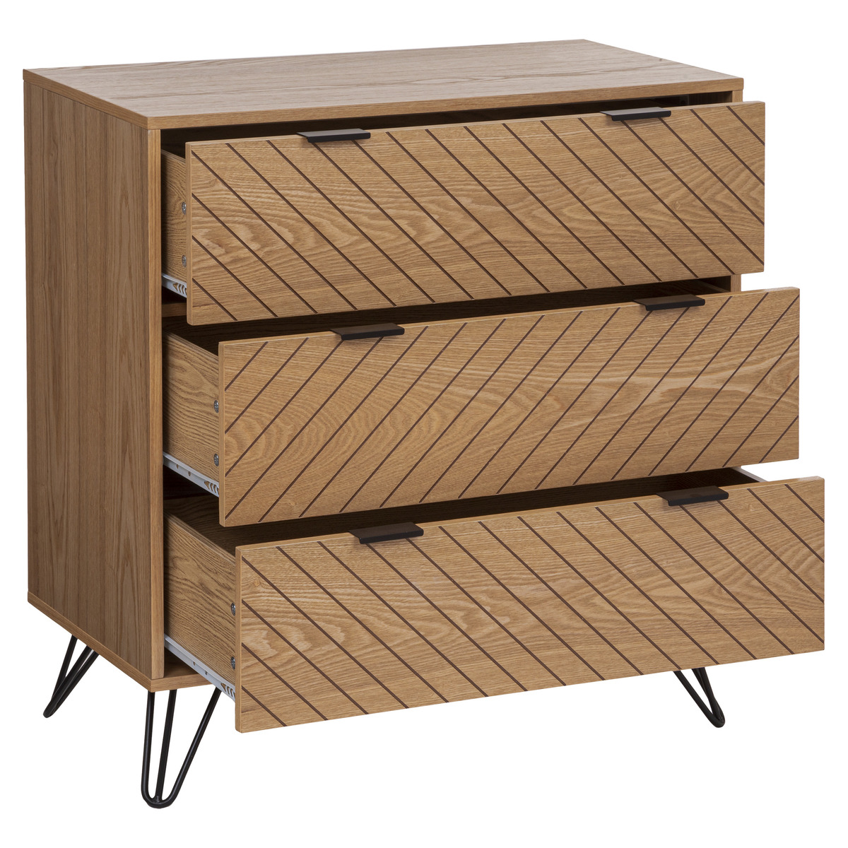 Cassettiera a 3 cassetti "Naomi" Spina Beige
