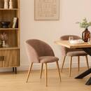 Poltrona "Celeste" Velluto a coste, Grigio Talpa Grigio Taupe