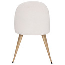 Sedia "Slano", gambe effetto rovere Bouclette, Bianco Bianco