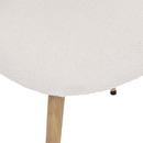 Sedia "Slano", gambe effetto rovere Bouclette, Bianco Bianco